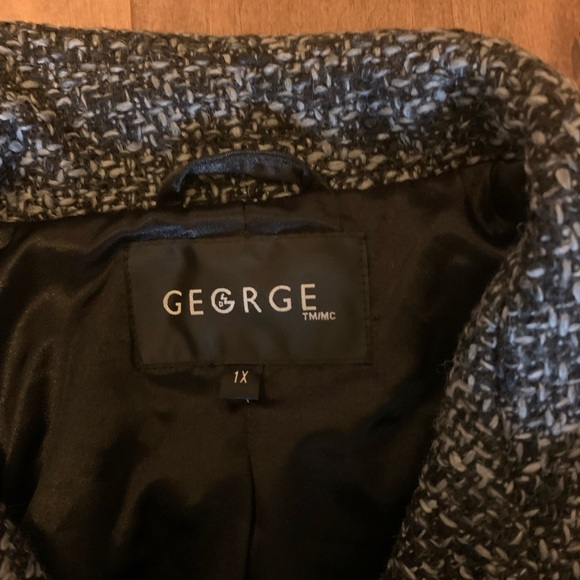 Tweed Like Plus Size Short Coat - Picture 2 of 3